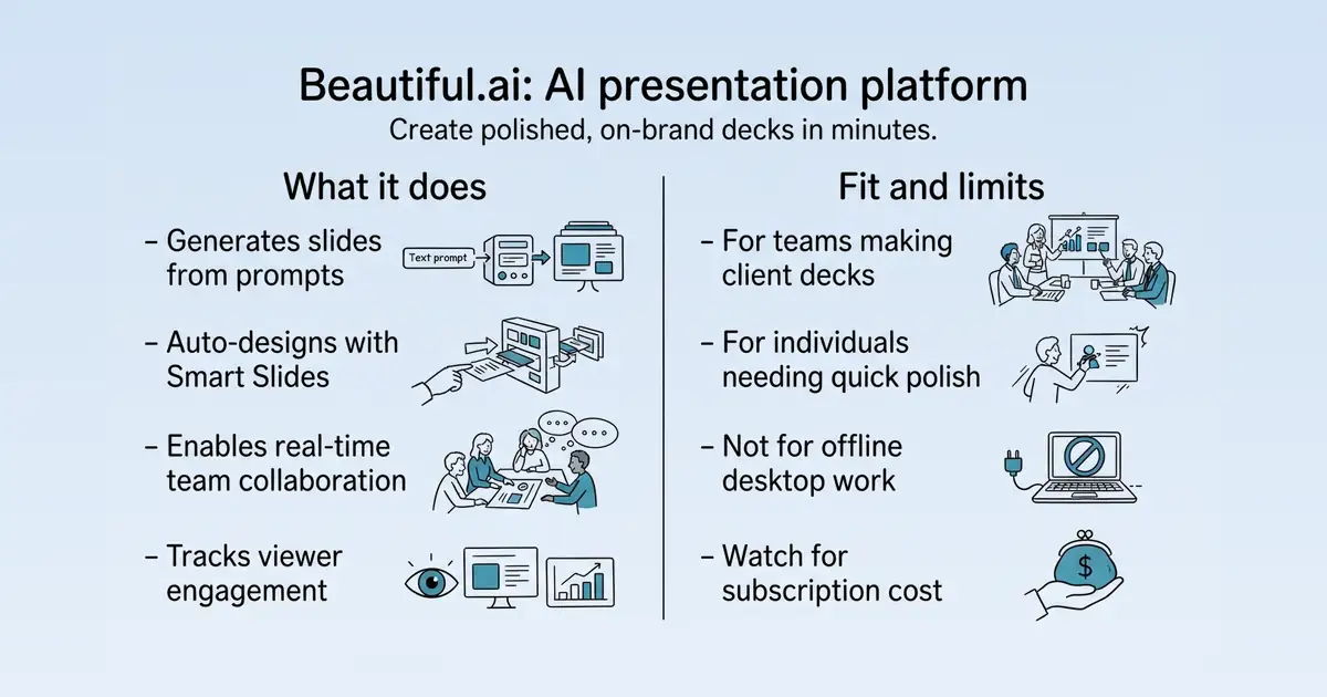 Beautiful.ai at a glance