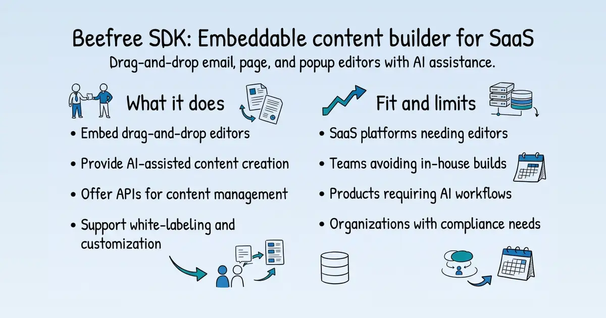 Beefree SDK at a glance