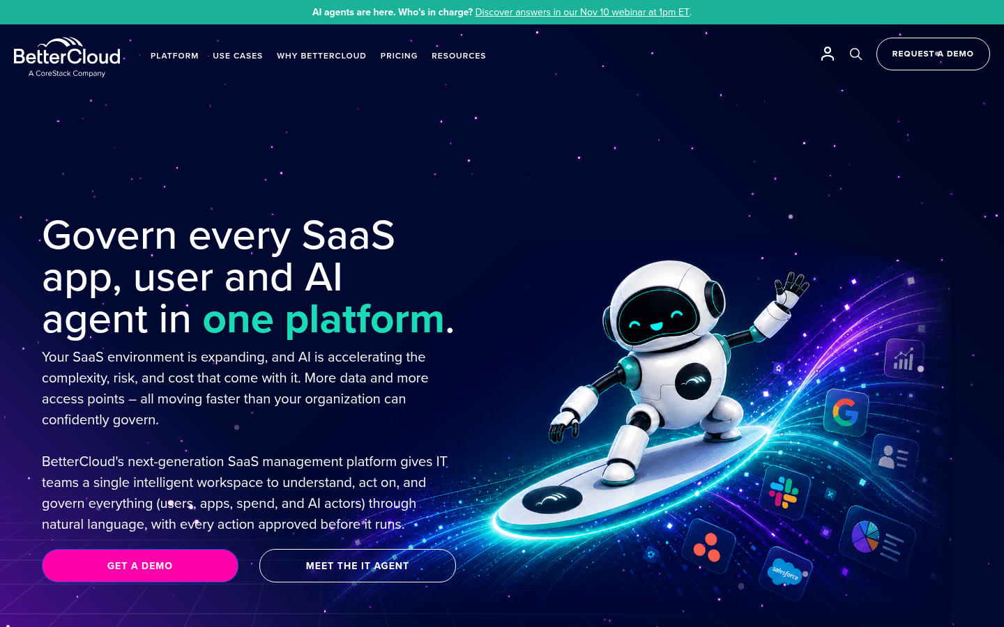 Homepage of the website, as captured
