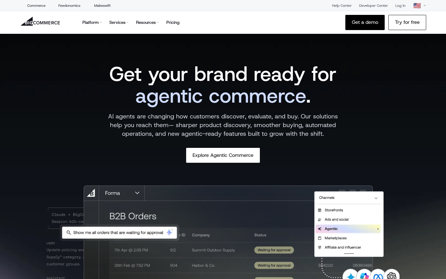 Homepage of the website, as captured