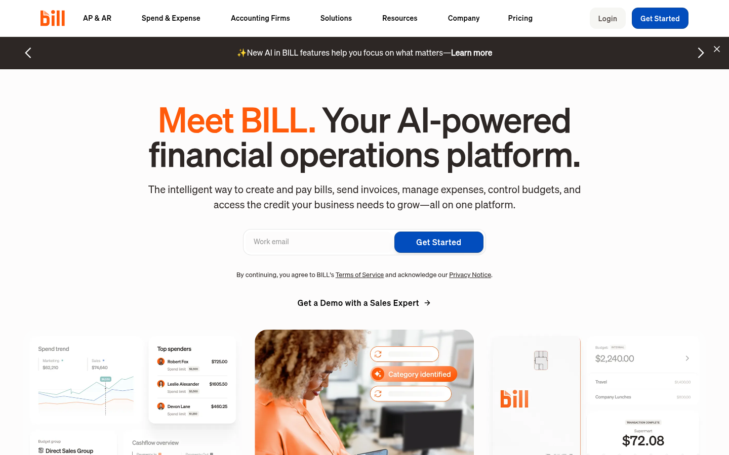 Homepage of the website, as captured