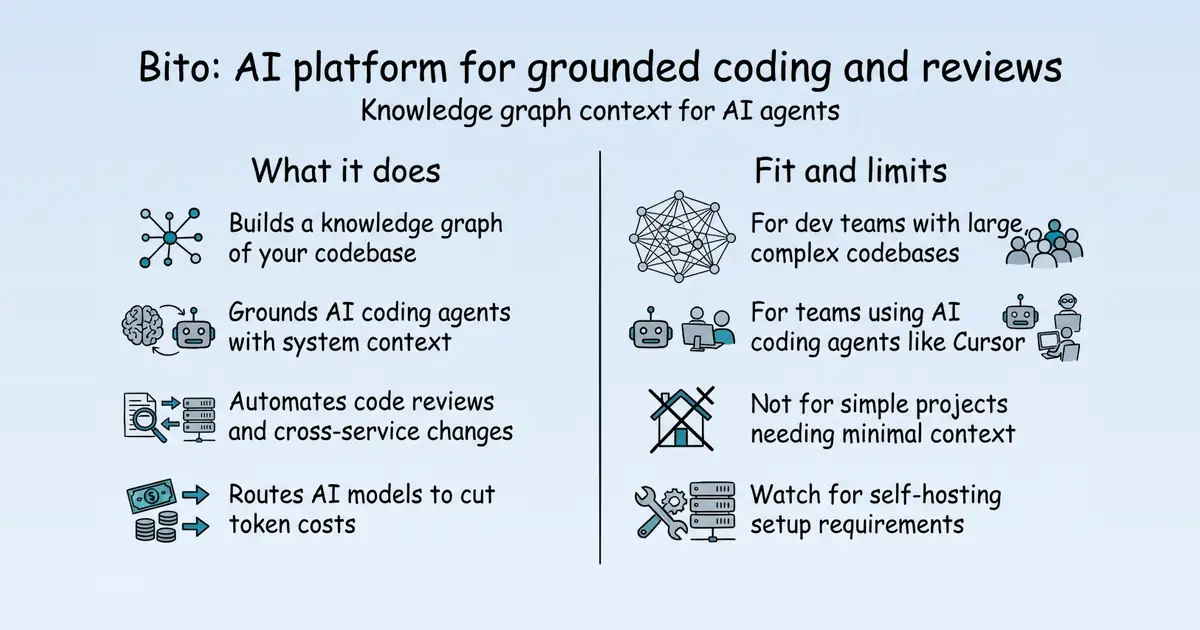 Bito AI Architect at a glance