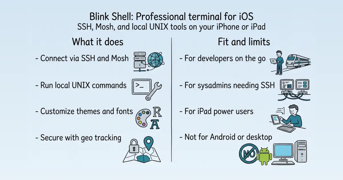Blink Shell at a glance