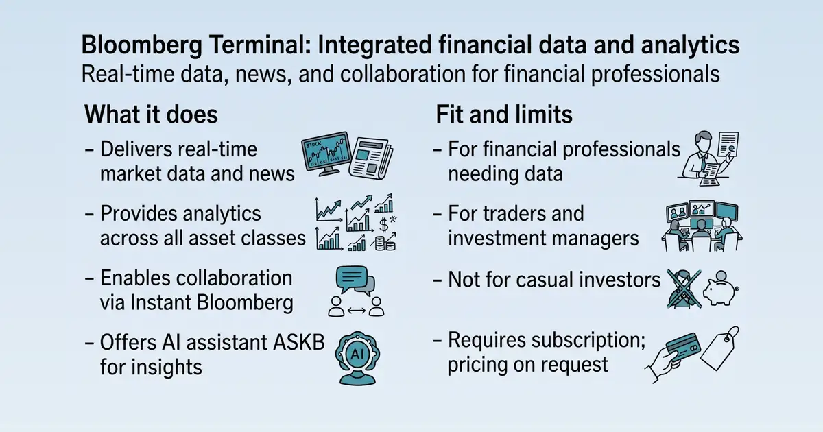 Bloomberg Terminal at a glance