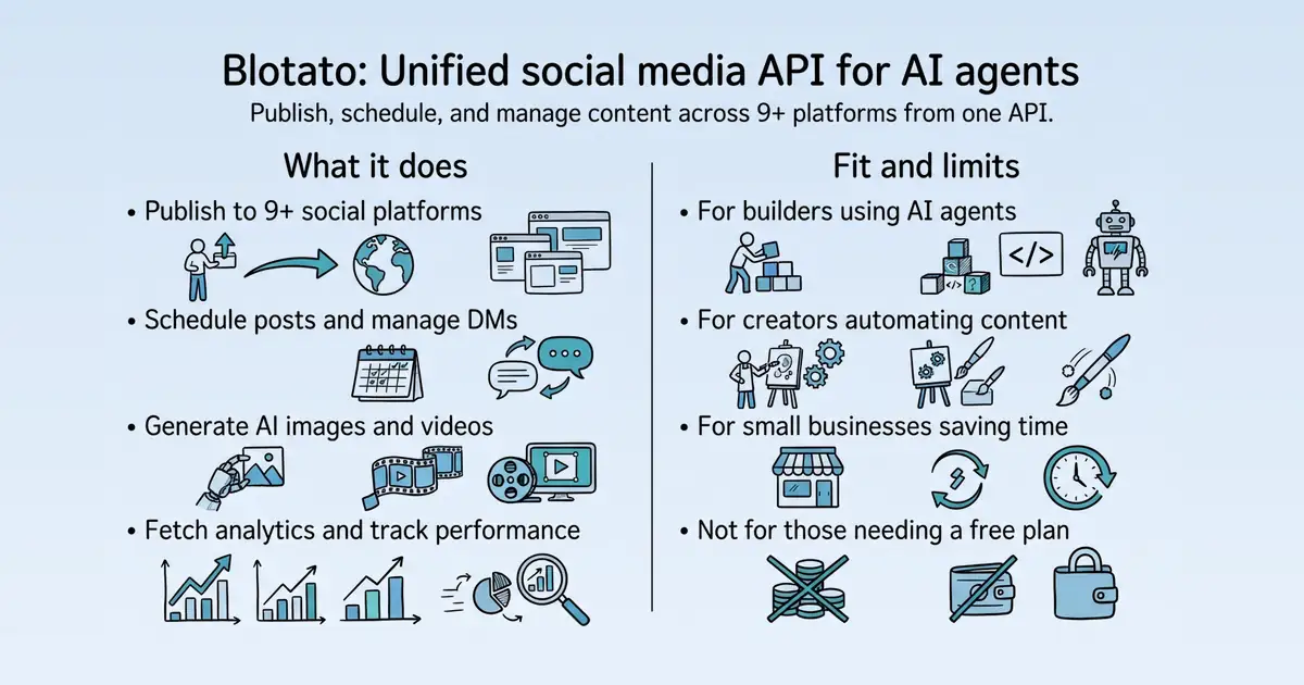 Blotato at a glance