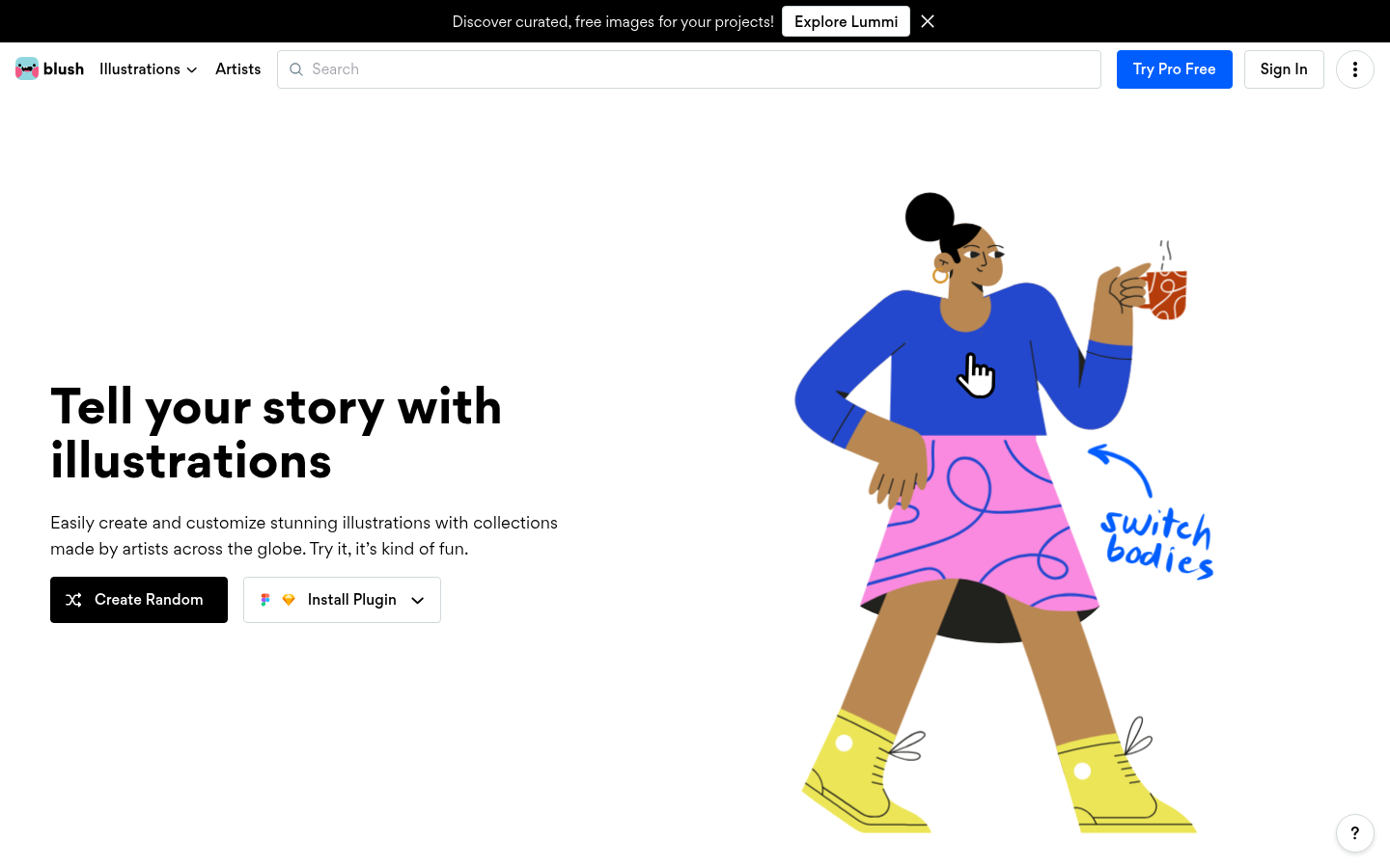 Homepage of the website, as captured