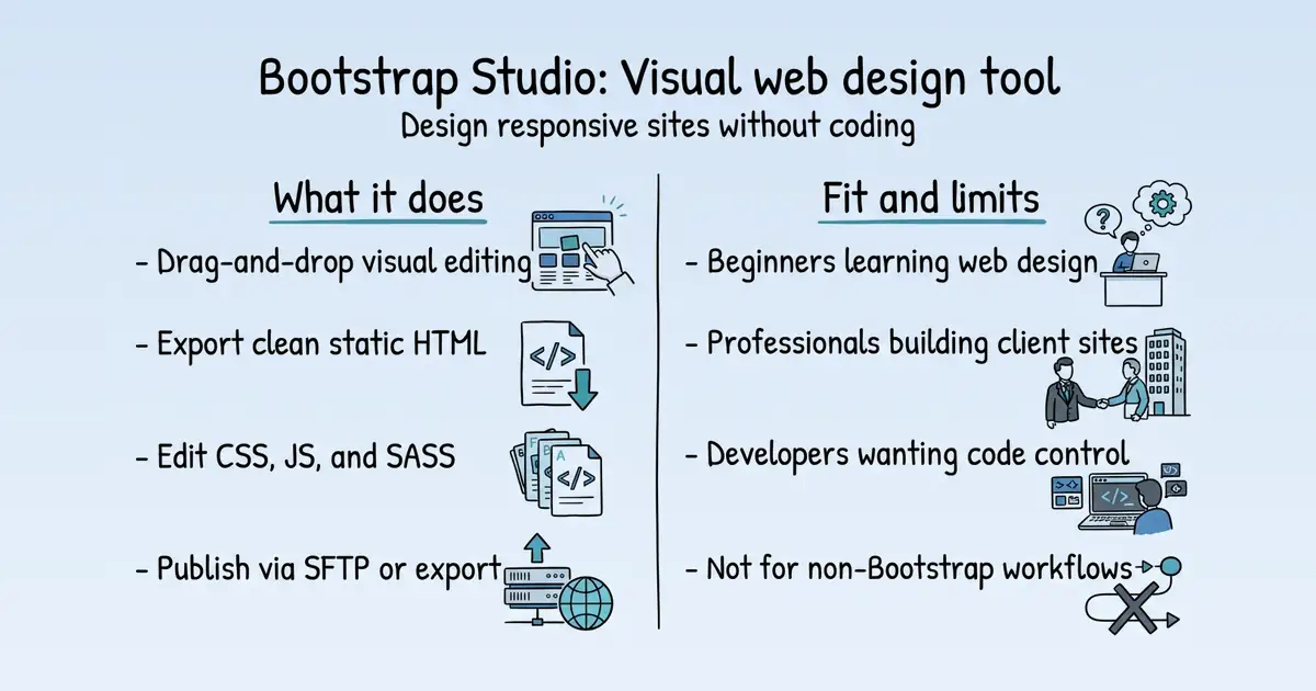 Bootstrap Studio at a glance