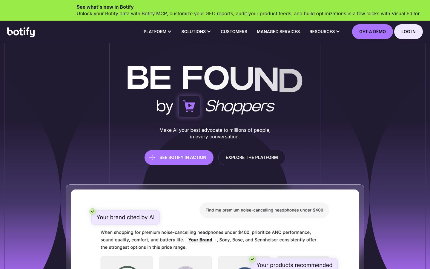 Homepage of the website, as captured