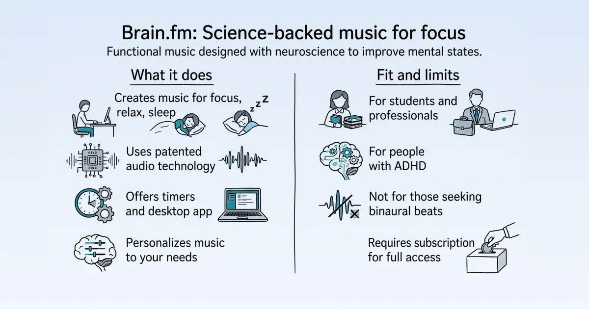 Brain.fm at a glance