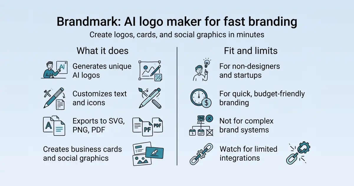 Brandmark Logo Maker at a glance
