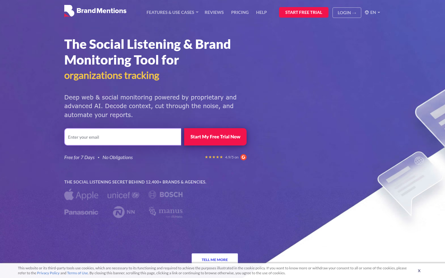 Homepage of the website, as captured