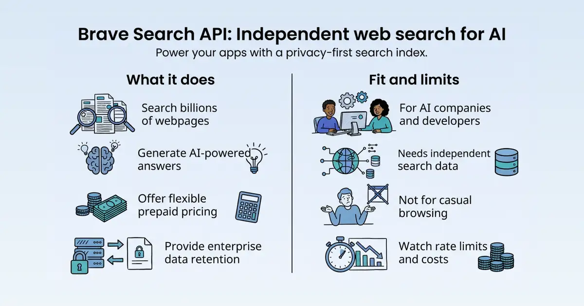 Brave Search API at a glance