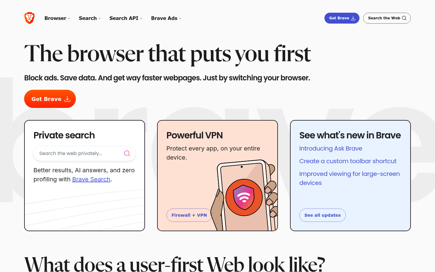 Homepage of the website, as captured