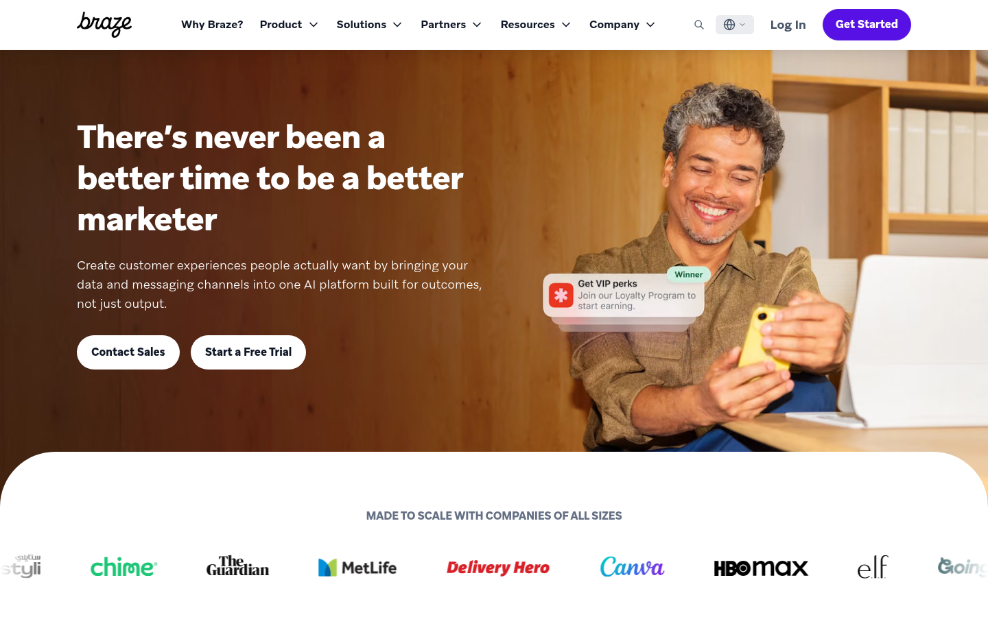 Homepage of the website, as captured