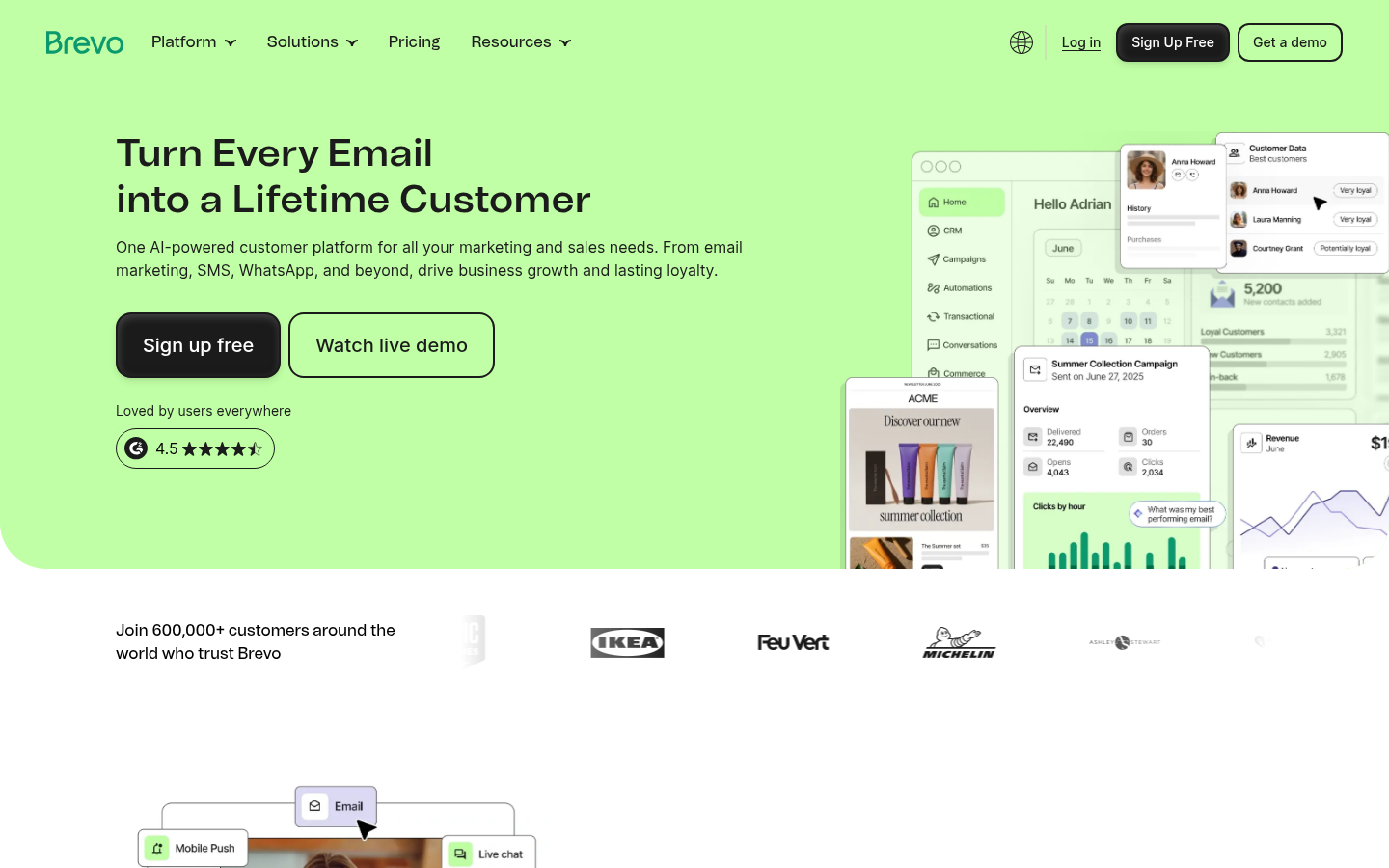 Homepage of the website, as captured