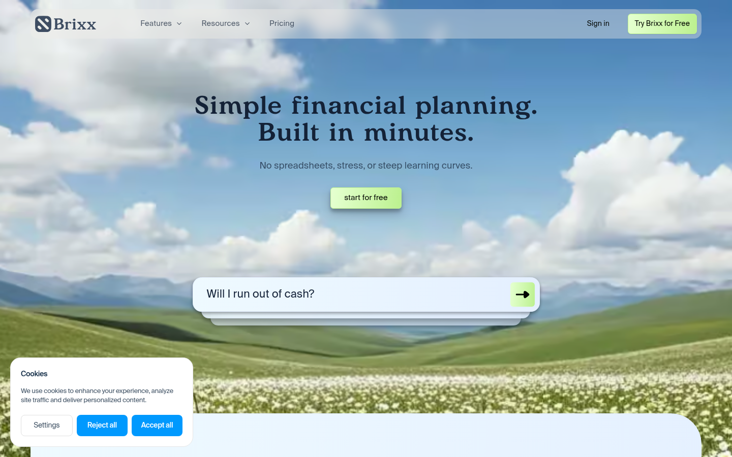 Homepage of the website, as captured