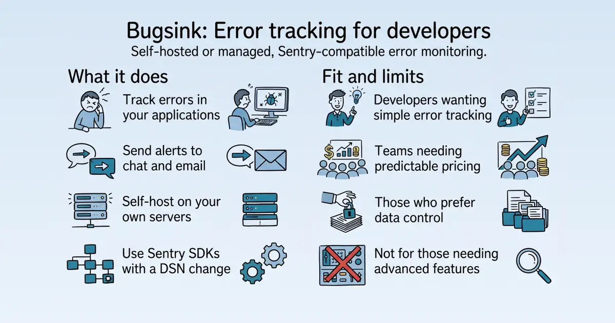 Bugsink at a glance
