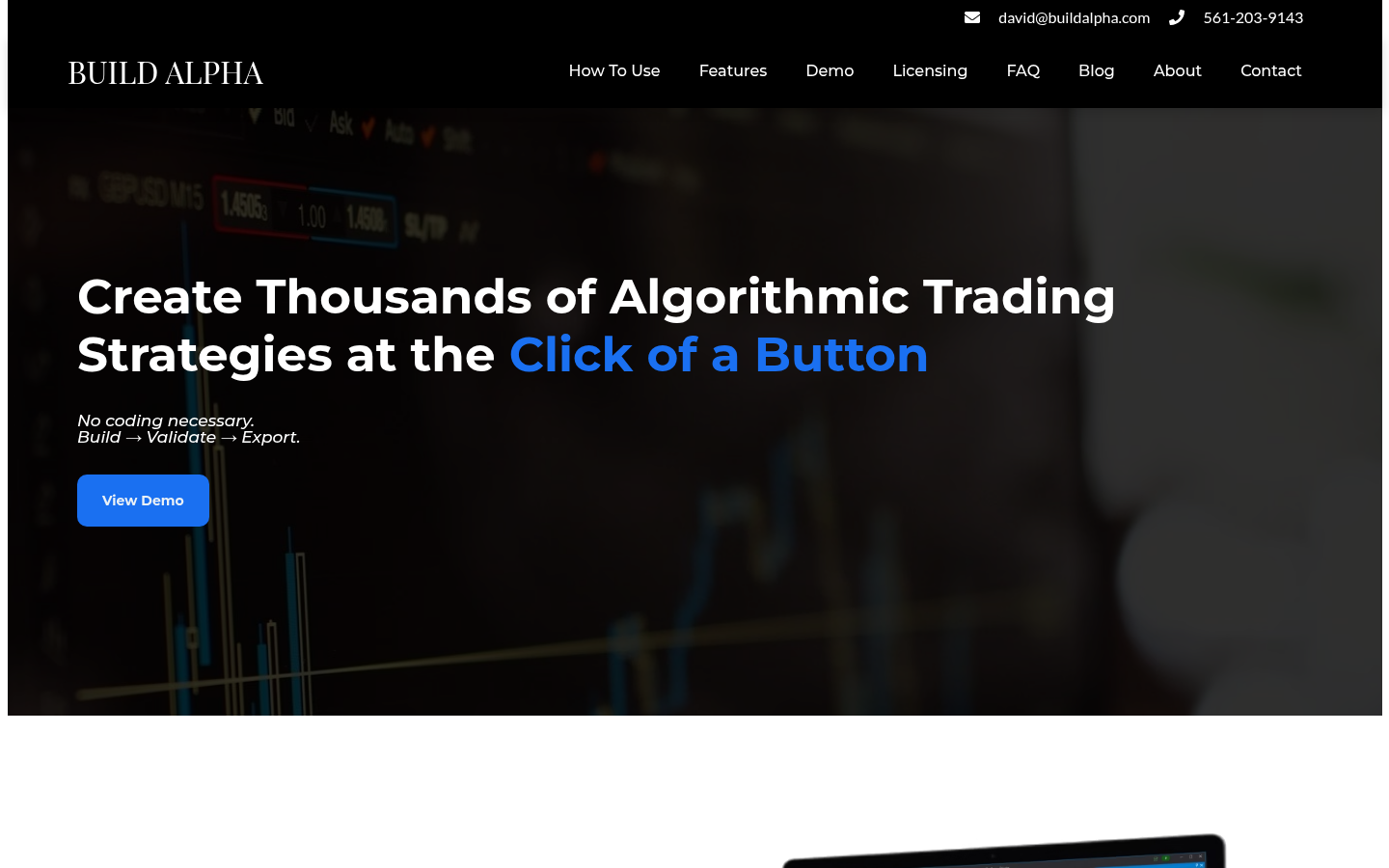 Homepage of the website, as captured