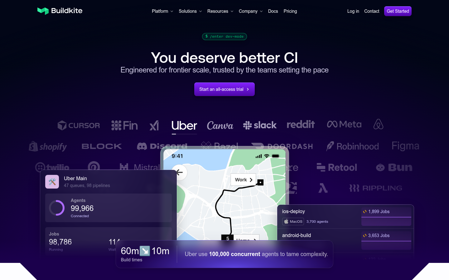Homepage of the website, as captured