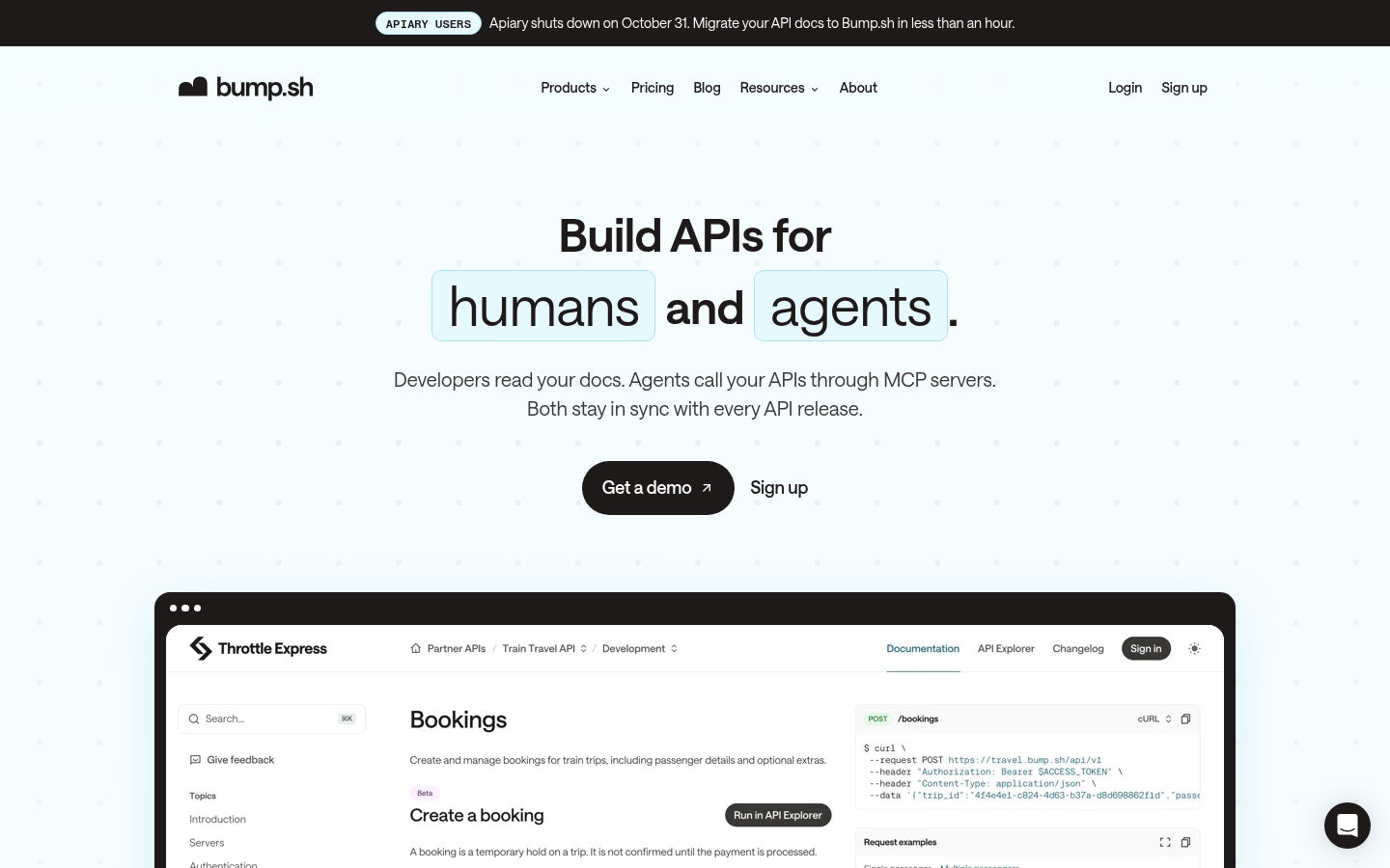 Homepage of the website, as captured