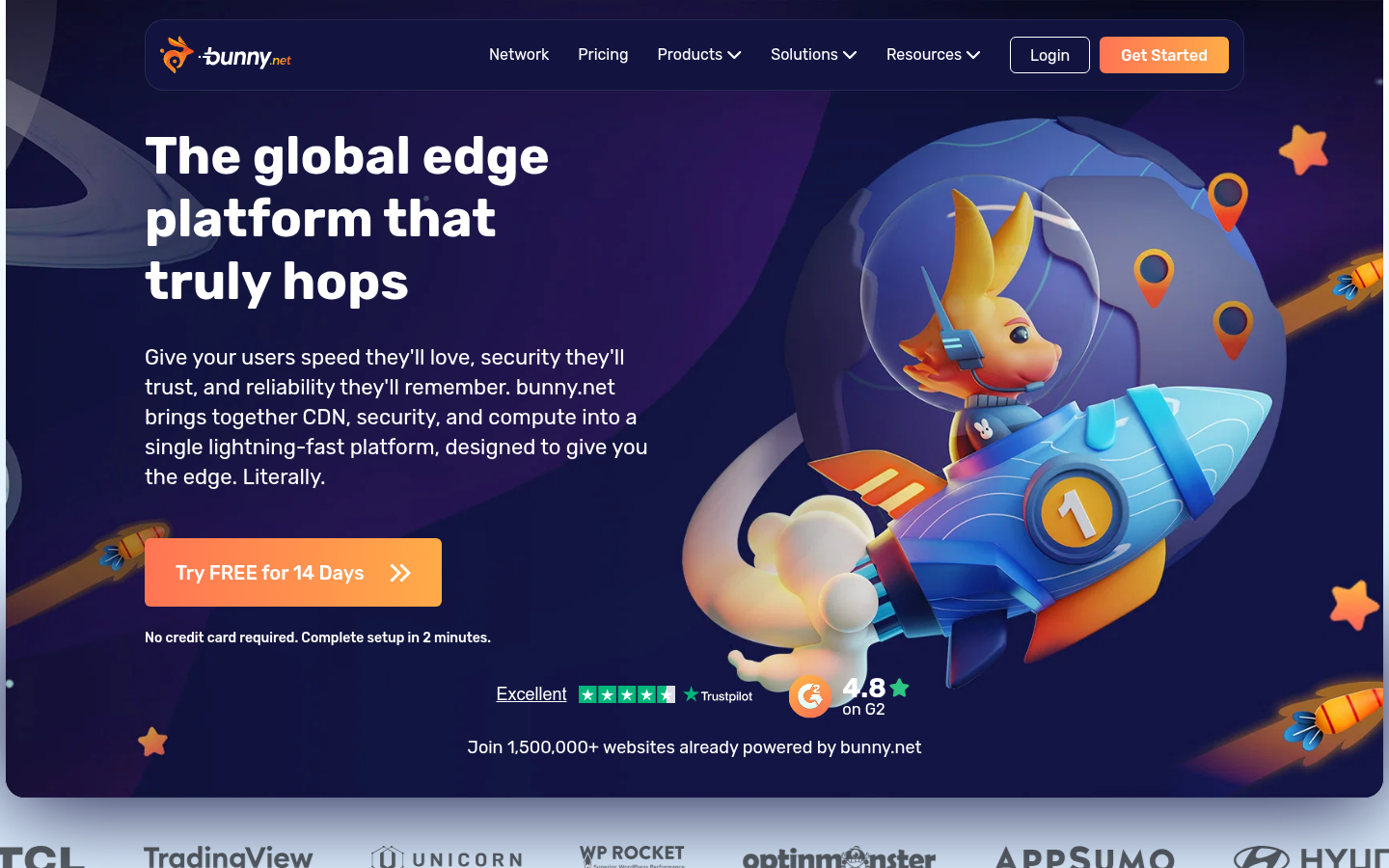 Homepage of the website, as captured