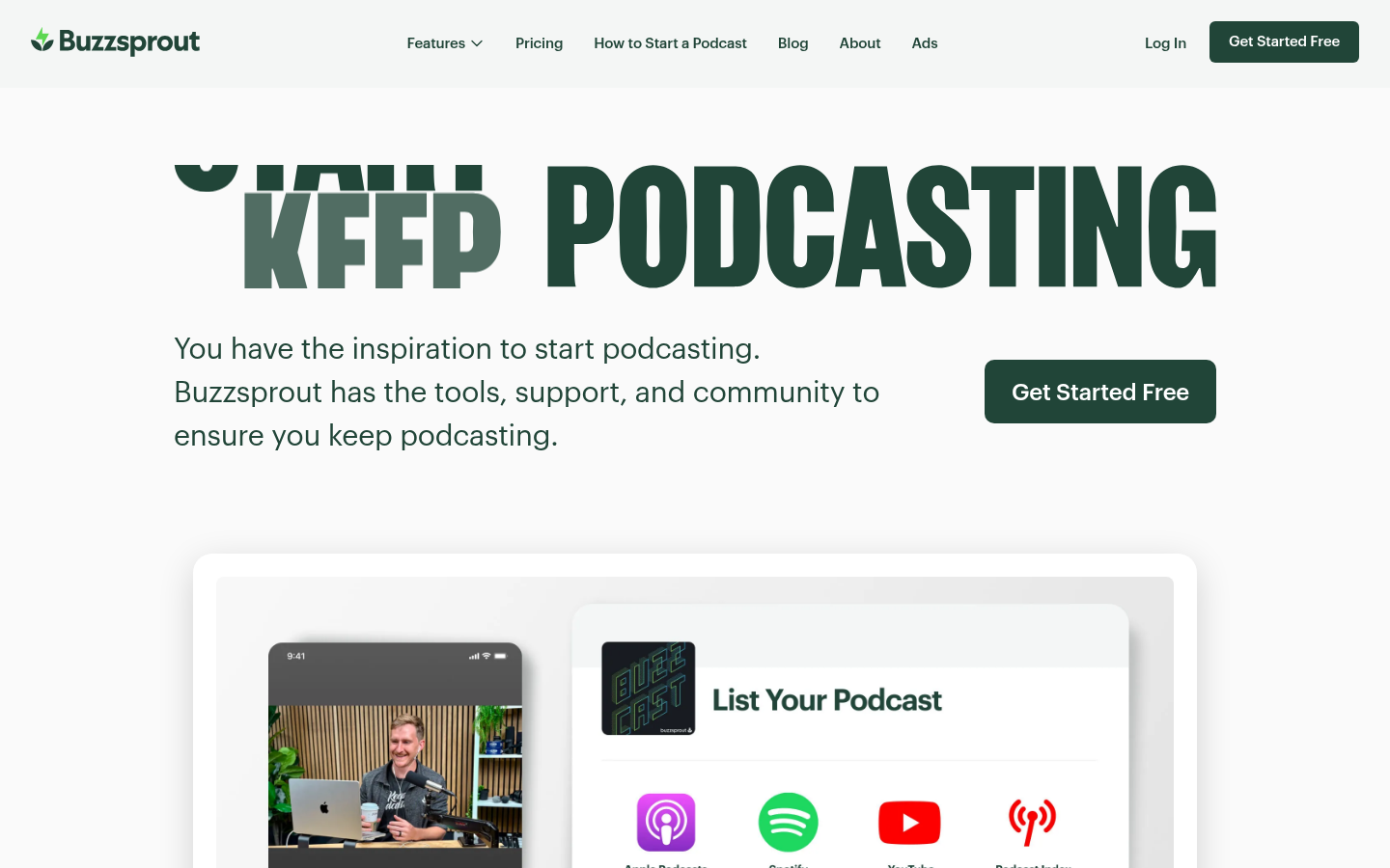 Homepage of the website, as captured