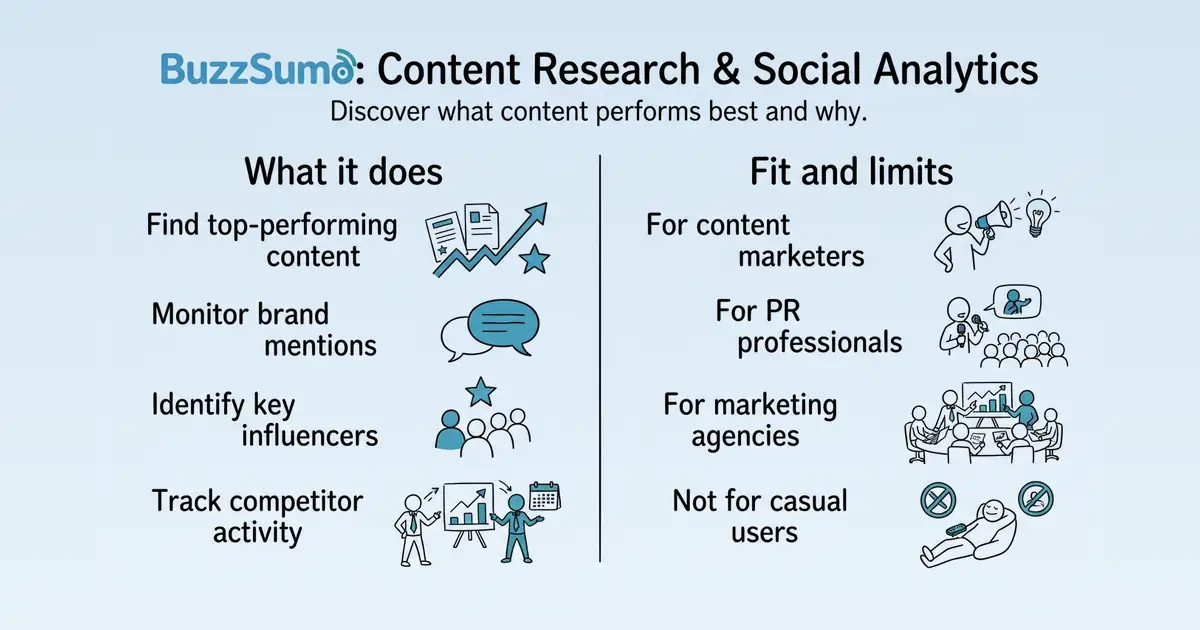 BuzzSumo at a glance