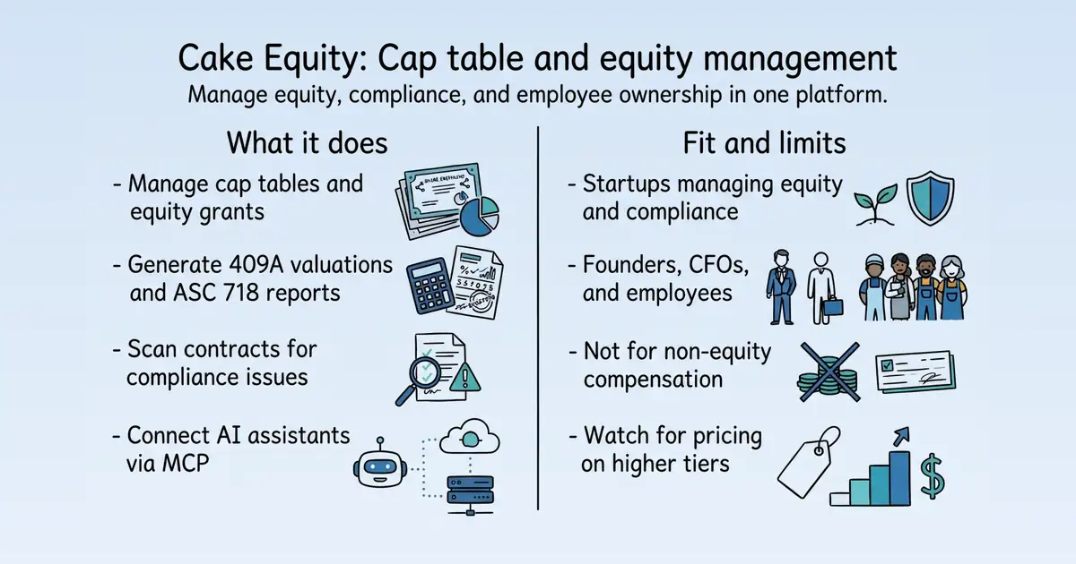 Cake Equity at a glance