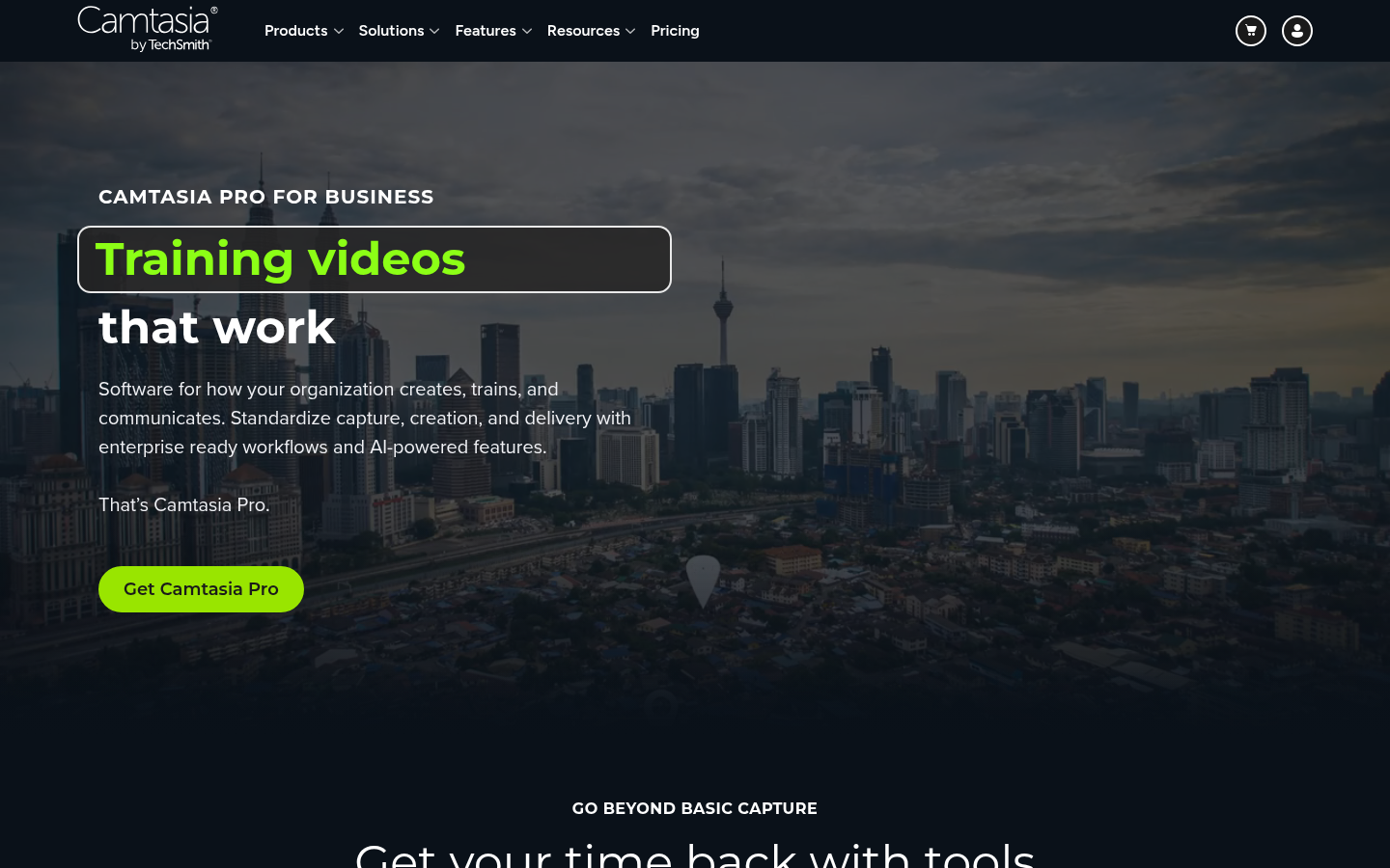 Homepage of the website, as captured