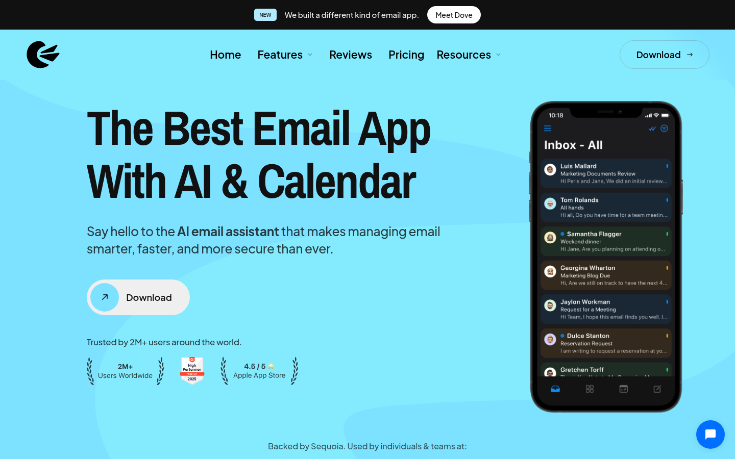 Homepage of the website, as captured