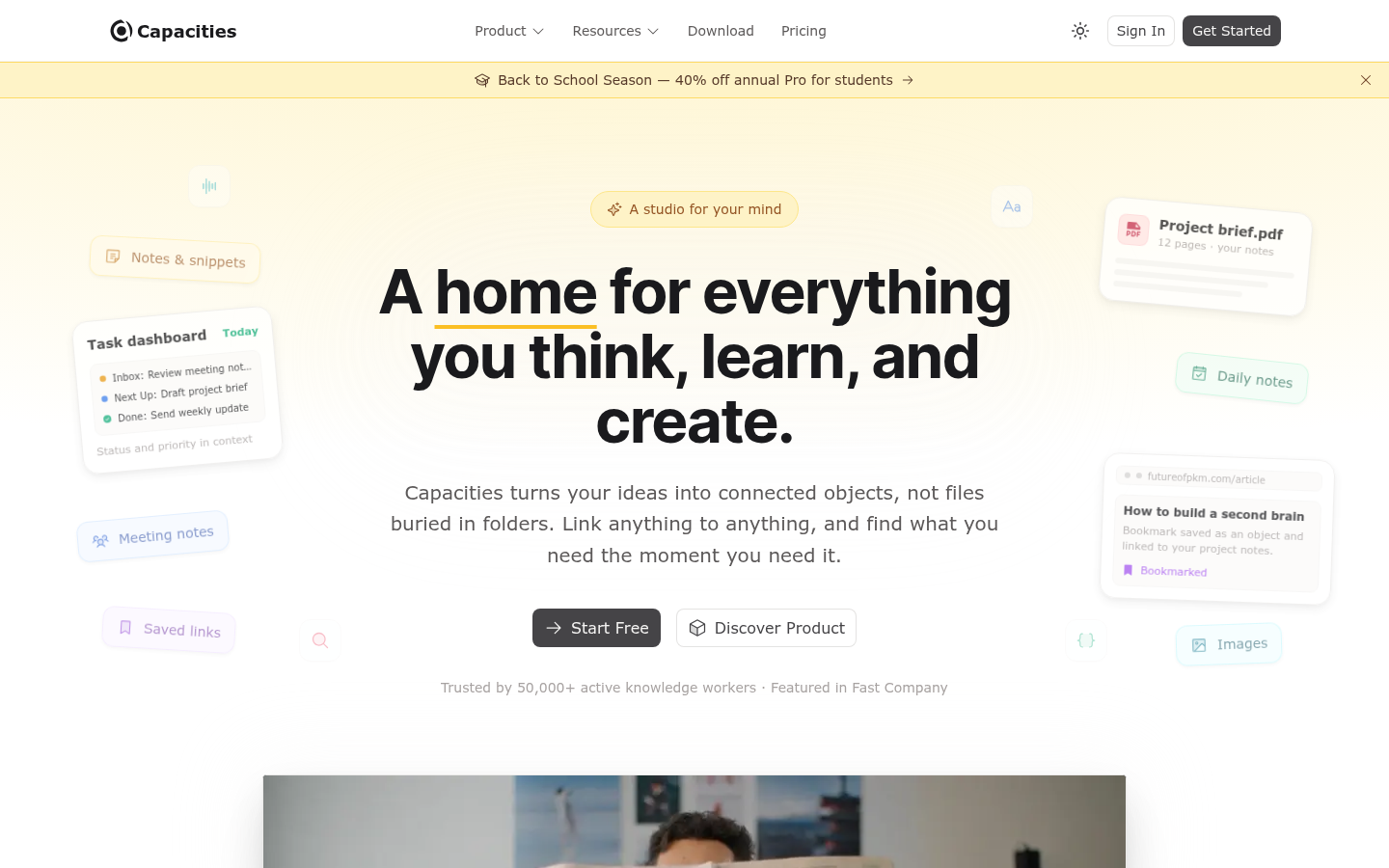 Homepage of the website, as captured