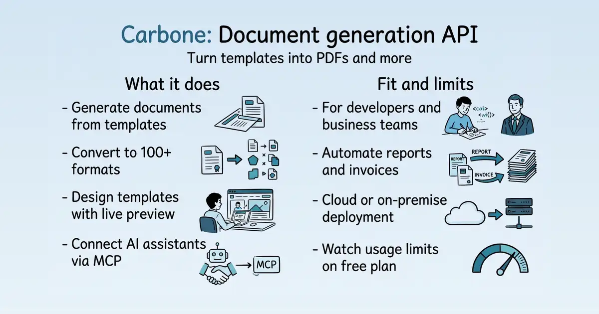 Carbone at a glance