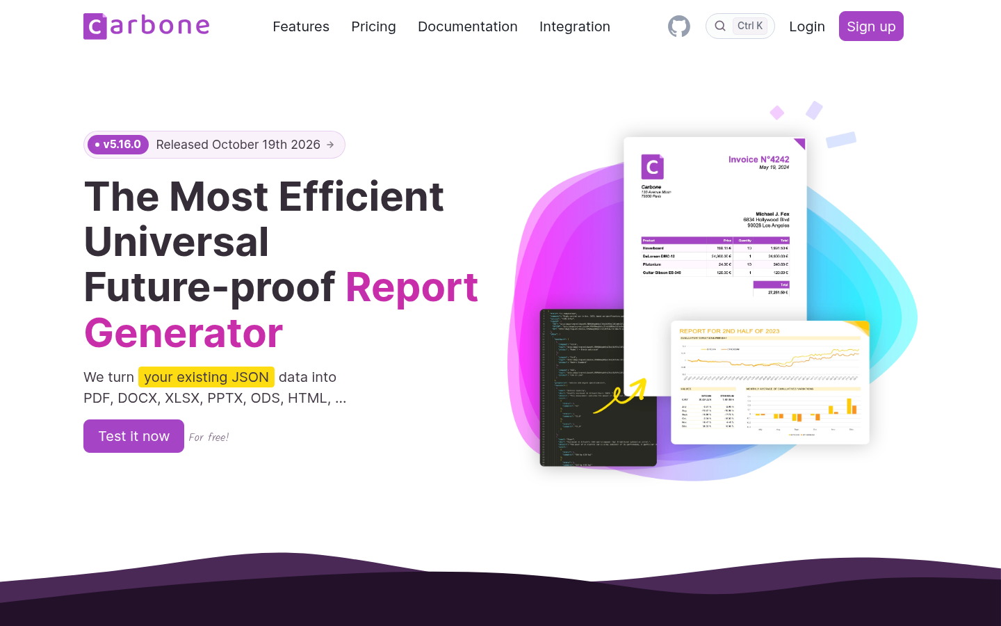 Homepage of the website, as captured