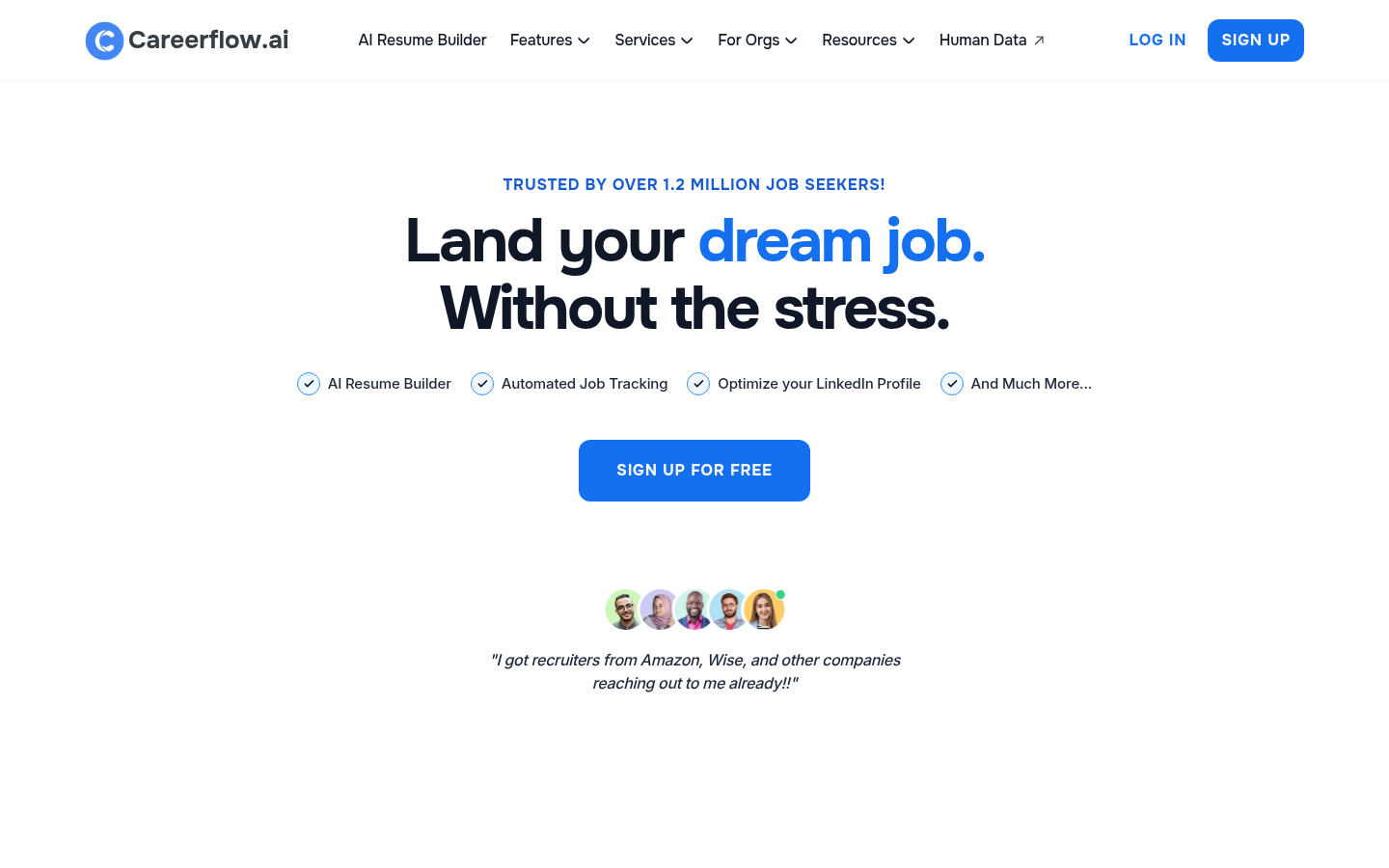 Homepage of the website, as captured