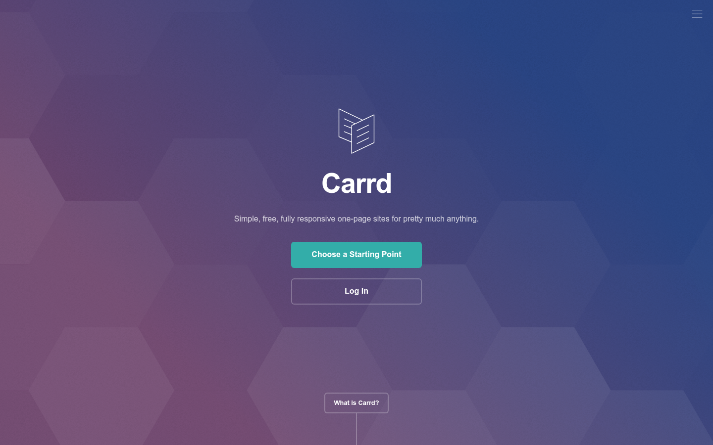 Homepage of the website, as captured