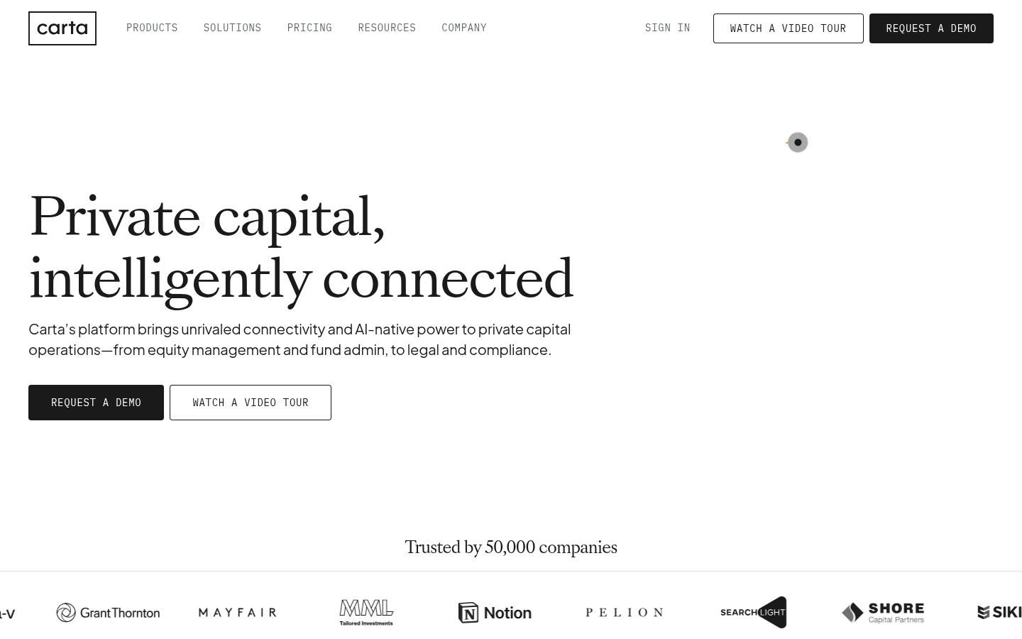 Homepage of the website, as captured