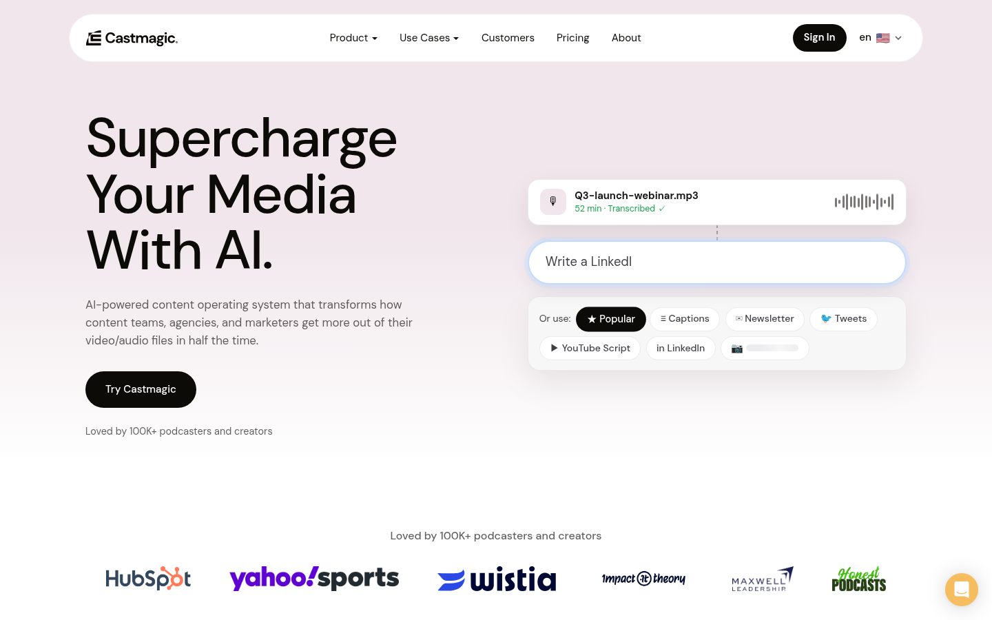 Homepage of the website, as captured