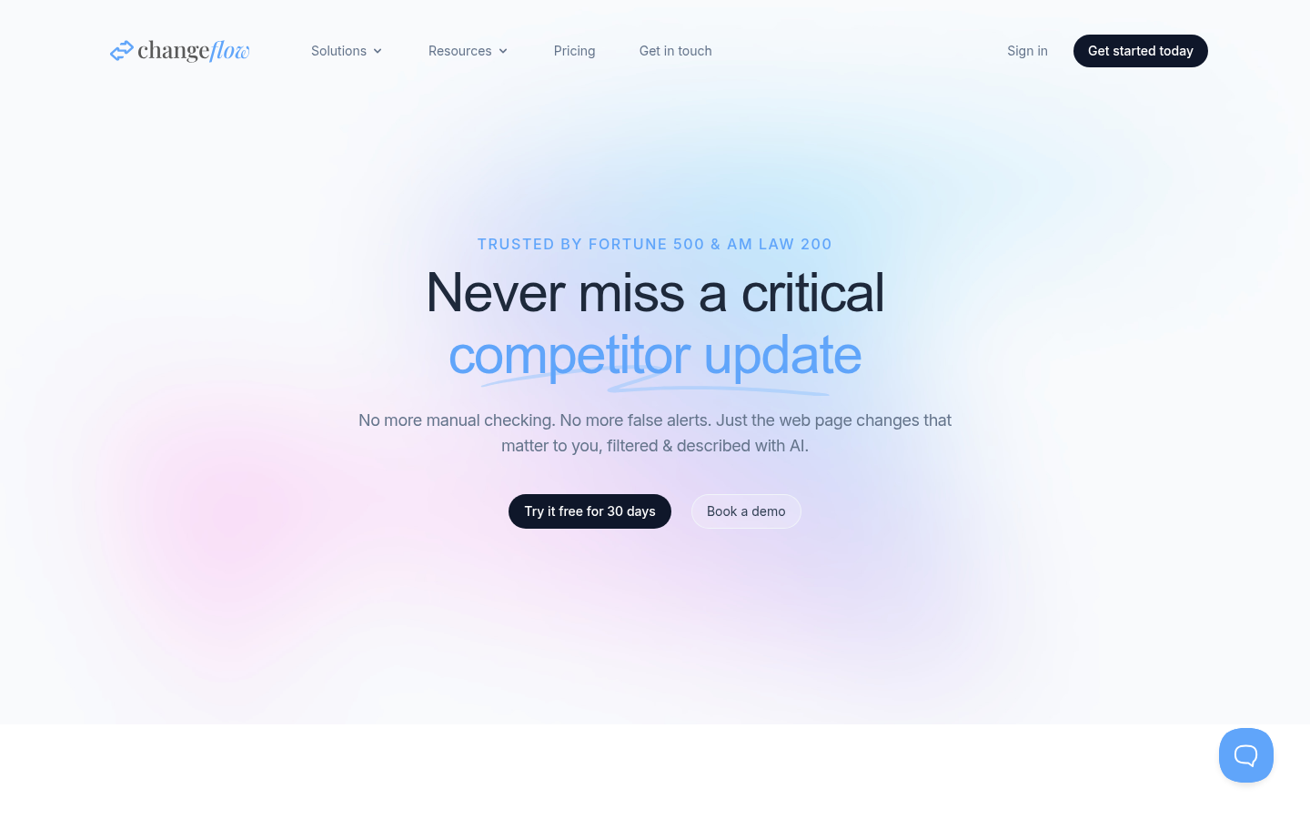 Homepage of the website, as captured