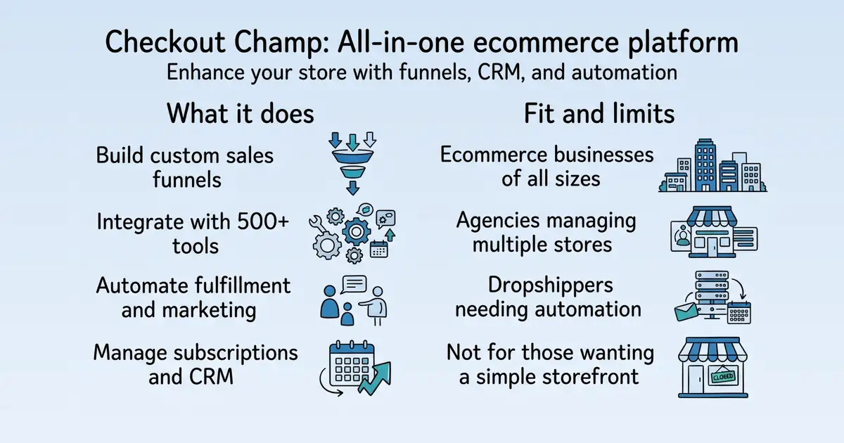 Checkout Champ at a glance