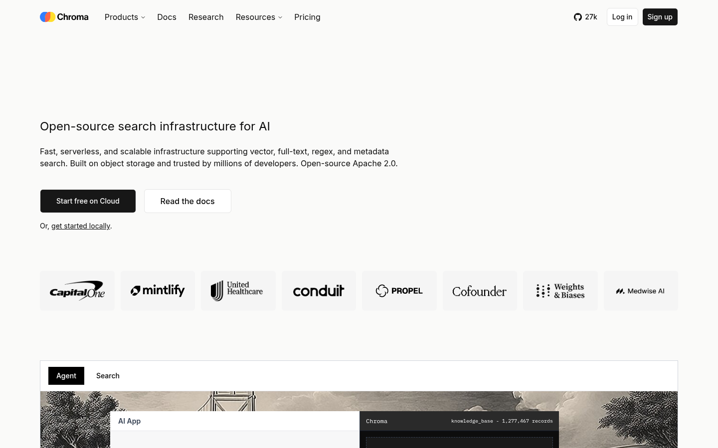 Homepage of the website, as captured