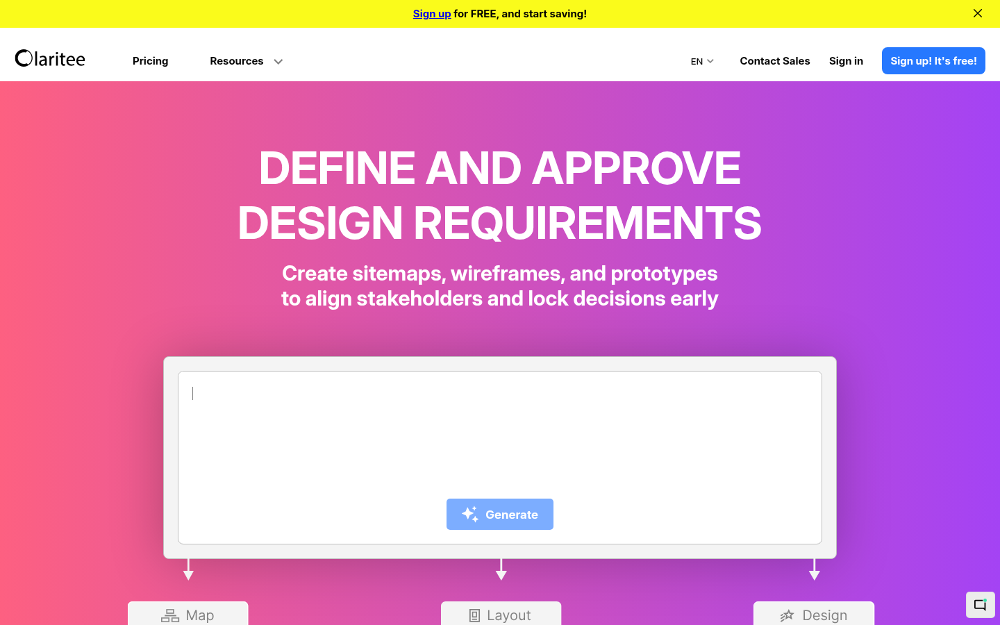 Homepage of the website, as captured
