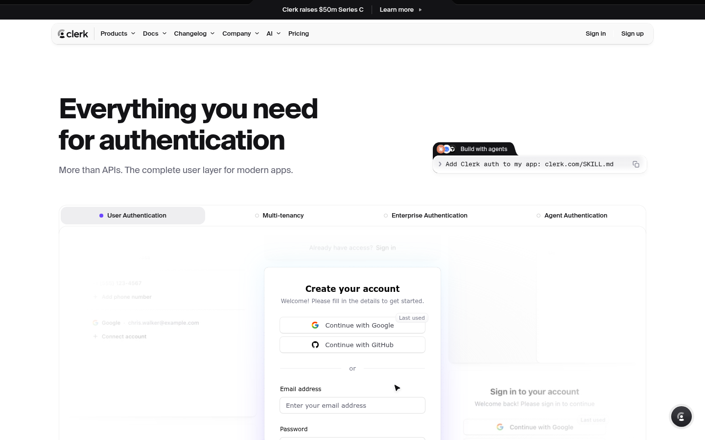 Homepage of the website, as captured
