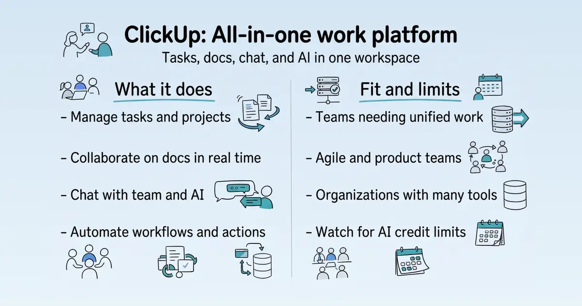 ClickUp at a glance