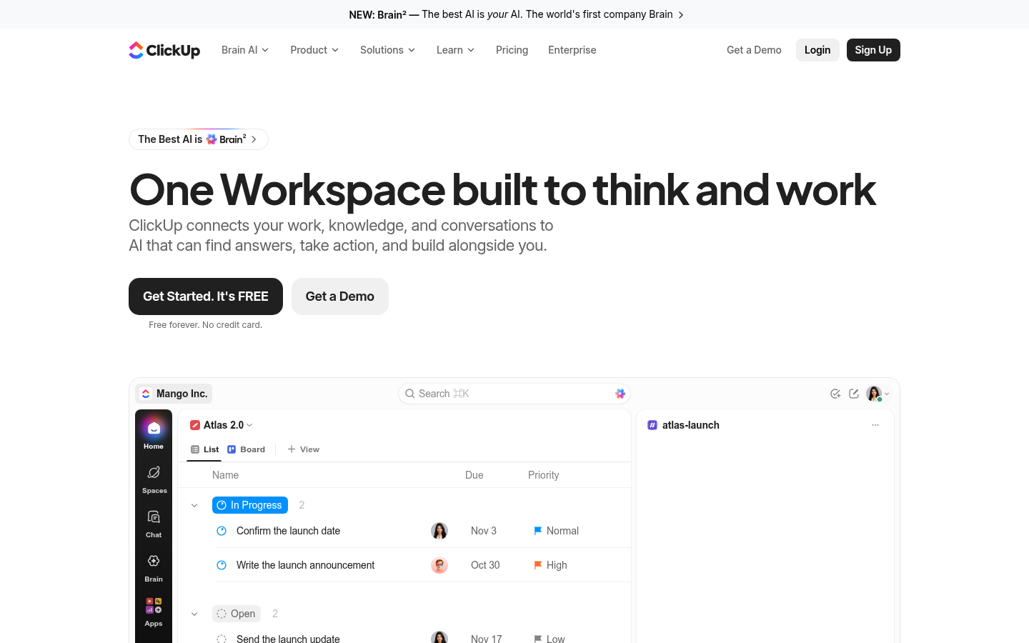 Homepage of the website, as captured