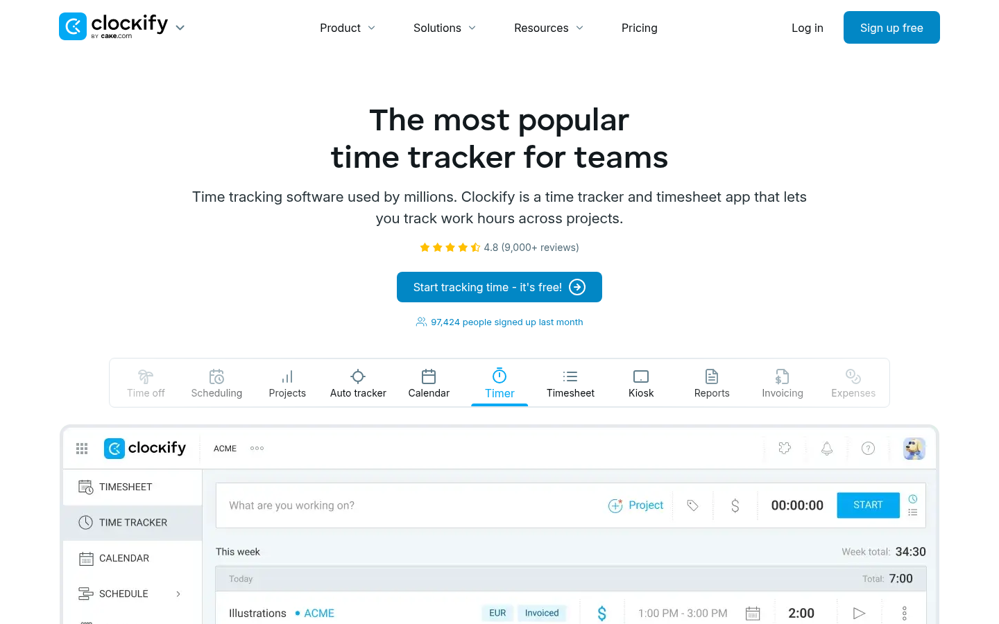 Homepage of the website, as captured