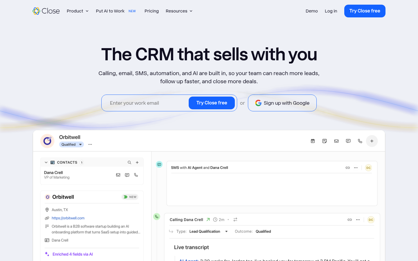 Homepage of the website, as captured