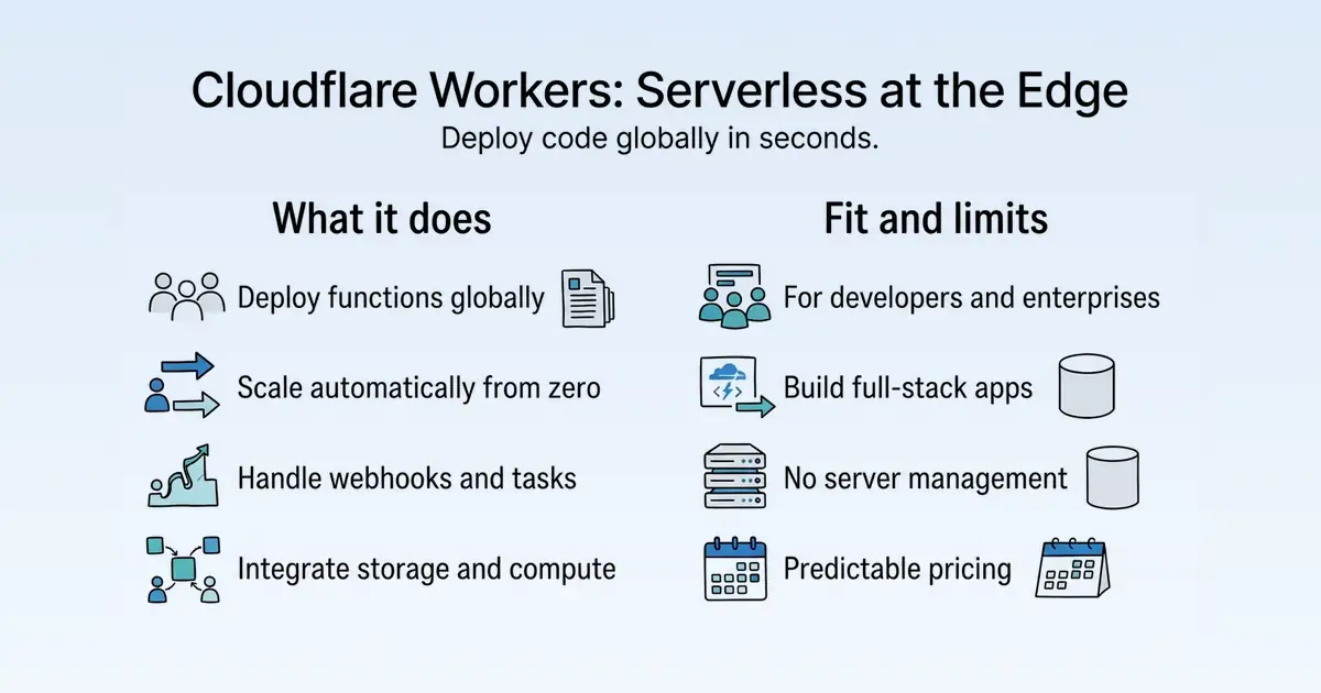 Cloudflare Workers at a glance