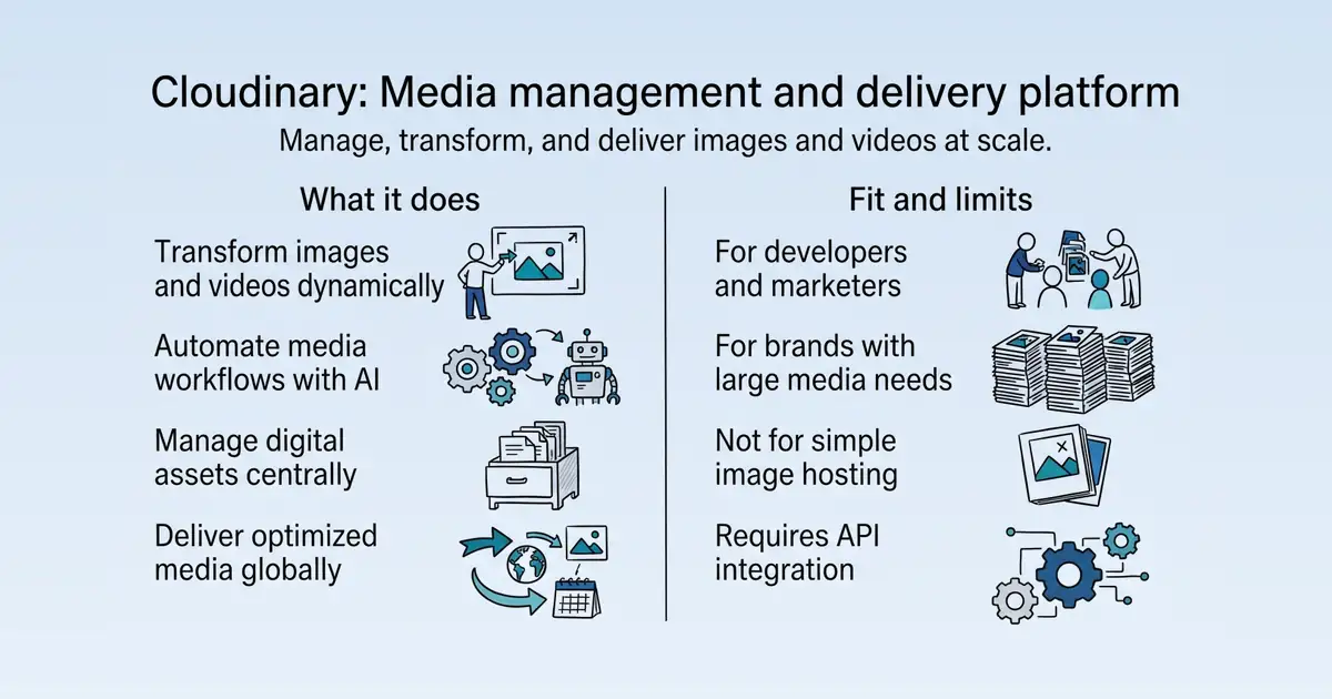 Cloudinary at a glance