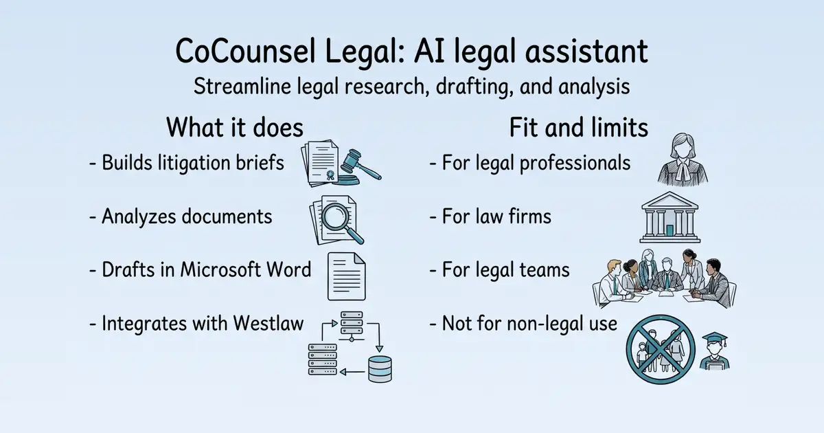 CoCounsel Legal at a glance