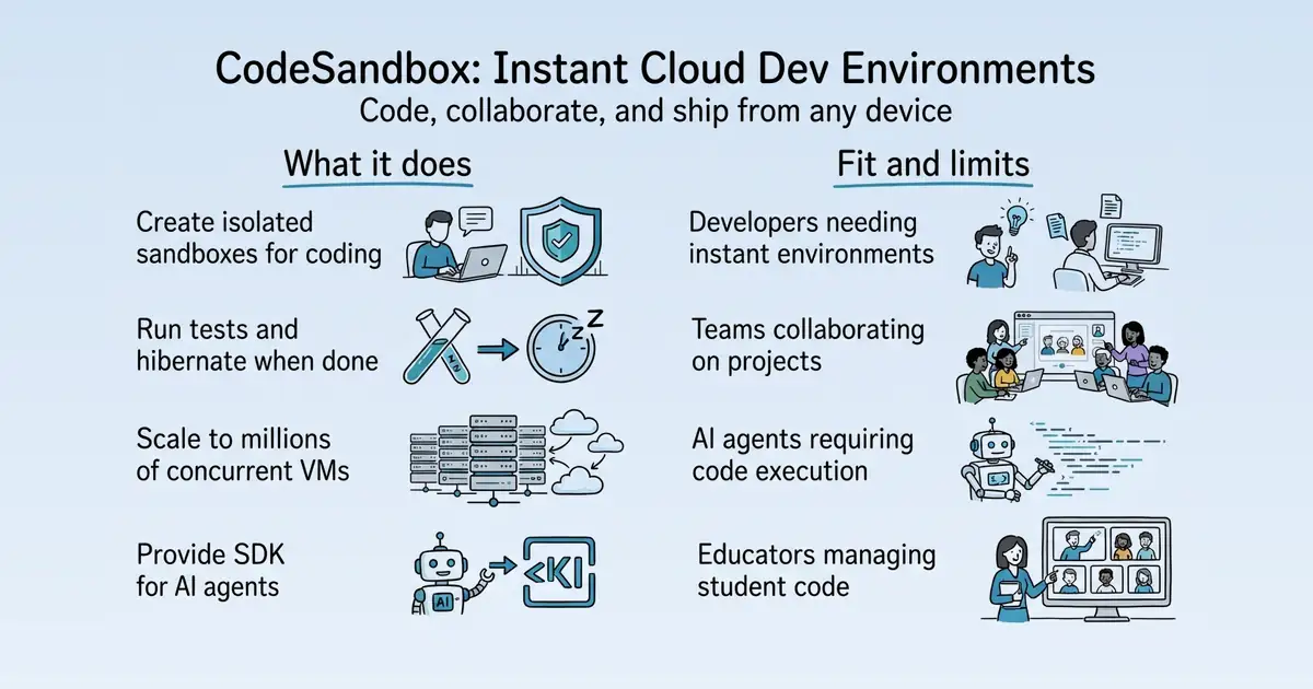 CodeSandbox at a glance